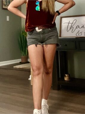 Premium Levi's 501 Denim Cutoff Shorts in size 27